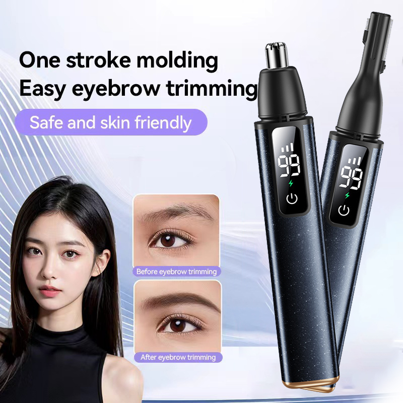 Nose Hair Trimmer - เครื่องตัดขนจมูกไฟฟ้า มอเตอร์ความเร็วสูง เครื่องกำจัดขน ใบมีดโกนขนริมฝีปาก คิ้ว เครื่องตัดขนแบบพกพา