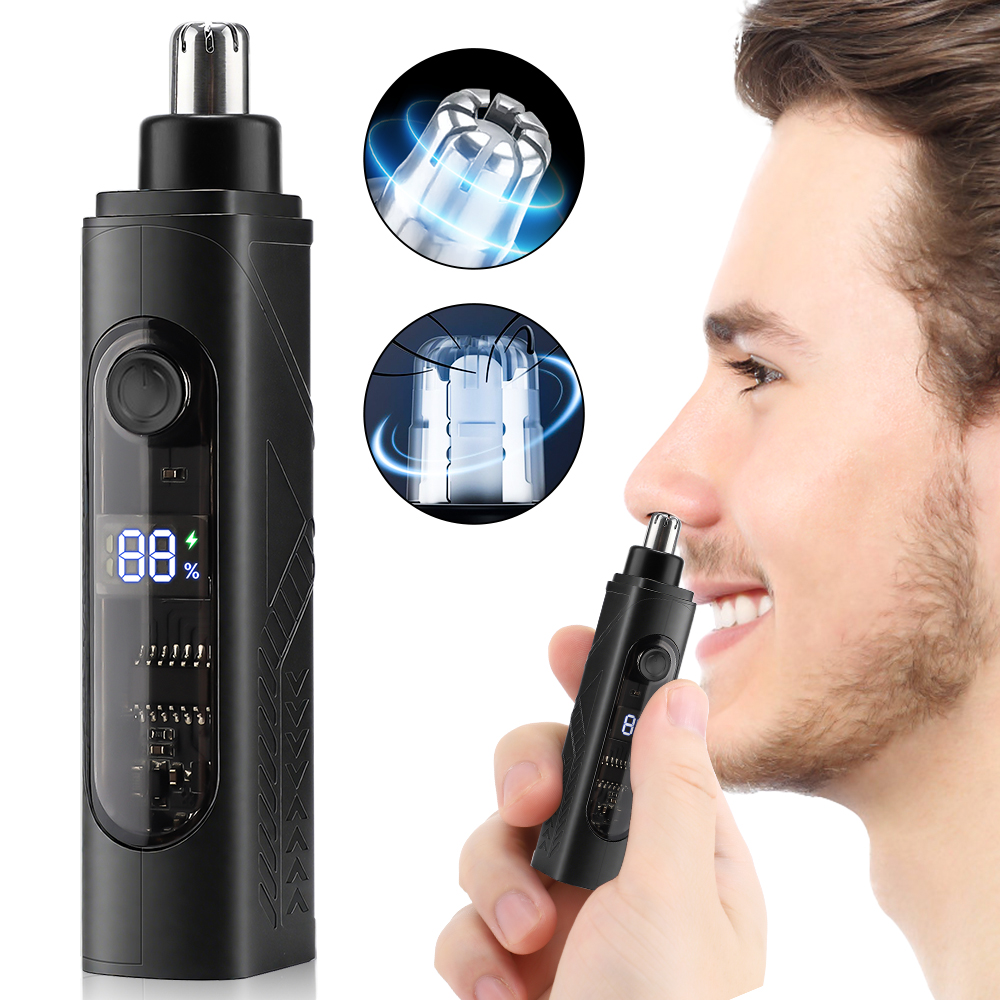 Nose Hair Trimmer - ปัตตาเลี่ยนผมจมูกไฟฟ้าแบบชาร์จอัตโนมัติโกนจมูก T Rimmer U Nisex มืออาชีพล้างทําความสะอาดได้ไม่เจ็บปวดจมูกผม