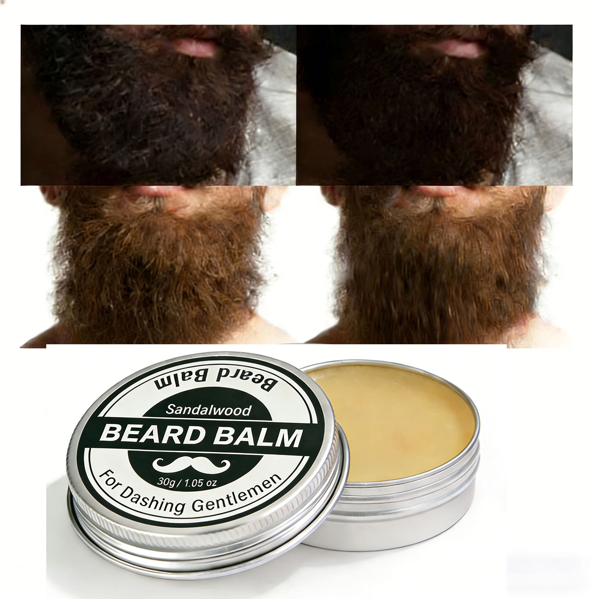 Men'S Grooming Deodorant - แว็กซ์จัดแต่งทรงเครา Strong Hold 30 กรัม ทรงธรรมชาติ