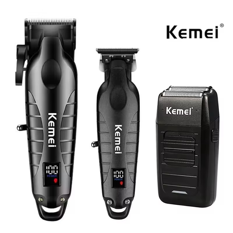Men'S Grooming Set - Kemei Hair Clipper Kit สําหรับผู้ชาย, เครื่องโกนหนวดไฟฟ้า,