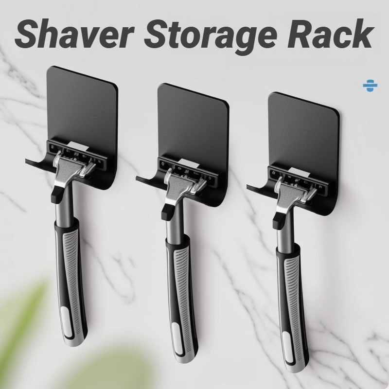 Men'S Grooming Razor - ชั้นวางของแบบมีตะขอสำหรับจัดเก็บ ที่วางมีดโกน สำหรับผู้ชาย ชั้นวางของในห้องน้ำ