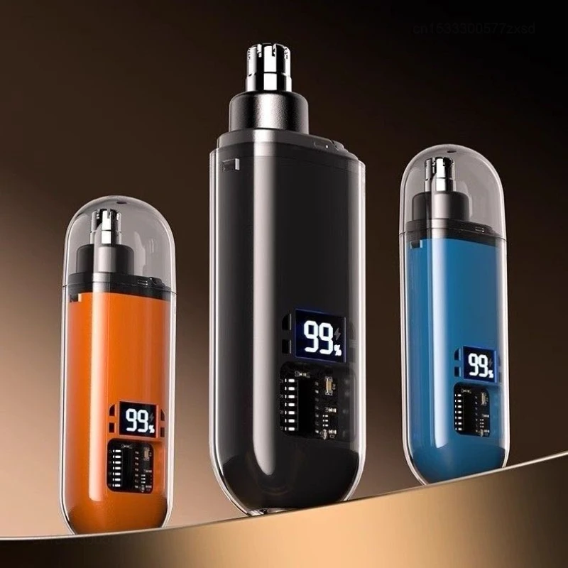 Nose Hair Trimmer - เครื่องตัดขนจมูกไฟฟ้าแบบชาร์จ Type-C กันน้ำ ใช้ได้กับขนหู คิ้ว เครา