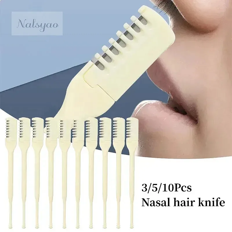 Men'S Grooming Eyebrow Trimming - ทำความสะอาดและตัดแต่ง 360 ° เครื่องตัดขนจมูกแบบหมุนสำหรับผู้ชาย ทำความสะอาดด้วยมือ เครื่องมือตกแต่งขนคิ้วและขนบนใบหน้า