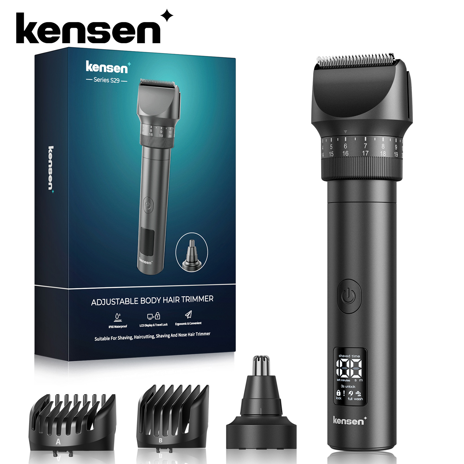 Kensen S29 ผมTrimmerสําหรับชาย - Men'S Grooming Razor บทวิจารณ์และราคา