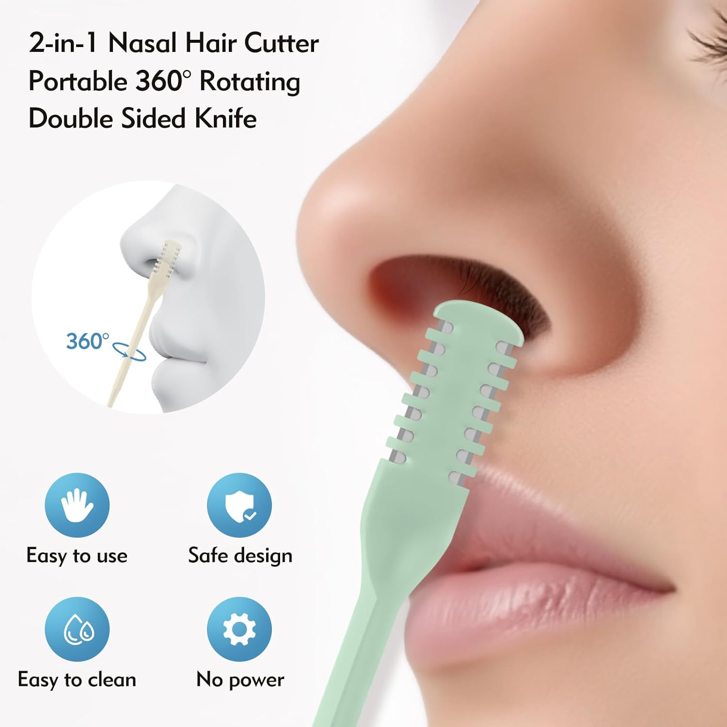 5/20/50 ชิ้น ที่ตัดขนจมูก 2-in - Nose Hair Trimmer บทวิจารณ์และราคา