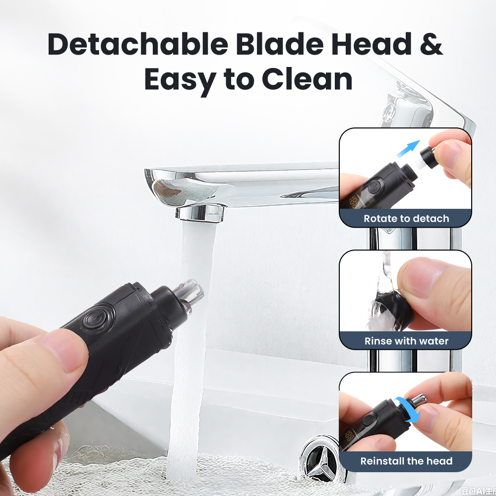 ปัตตาเลี่ยนผมจมูกไฟฟ้าแบบชาร์จ - Nose Hair Trimmer บทวิจารณ์และราคา