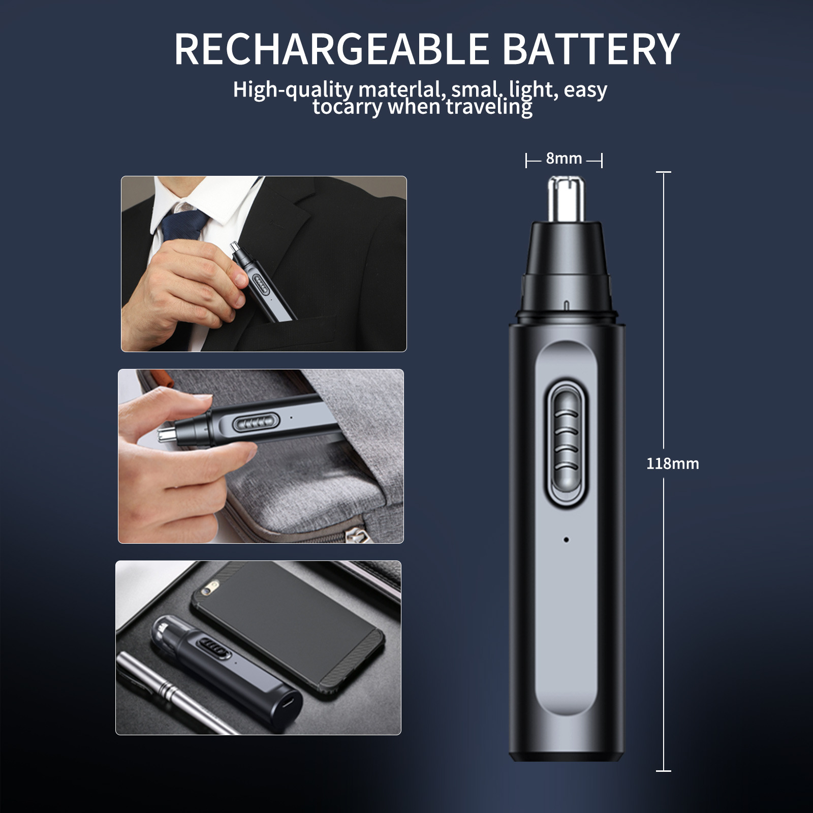 ที่กันจอนขนจมูกสําหรับผู้ชาย ท - Nose Hair Trimmer บทวิจารณ์และราคา