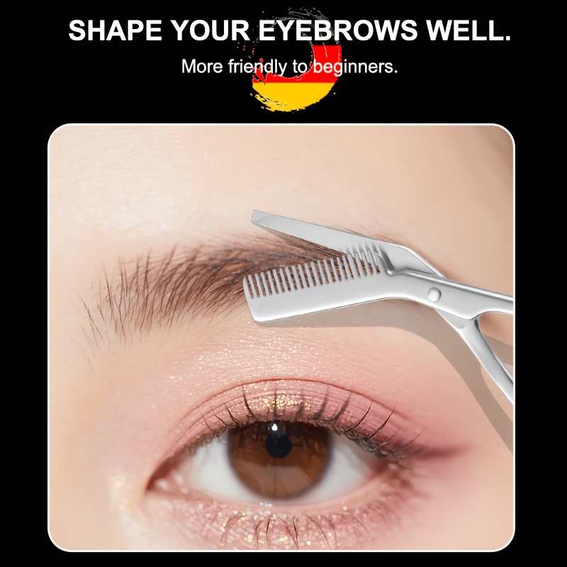 กรรไกรตัดแต่งคิ้วสแตนเลสพร้อมห - Men'S Grooming Eyebrow Trimming บทวิจารณ์และราคา