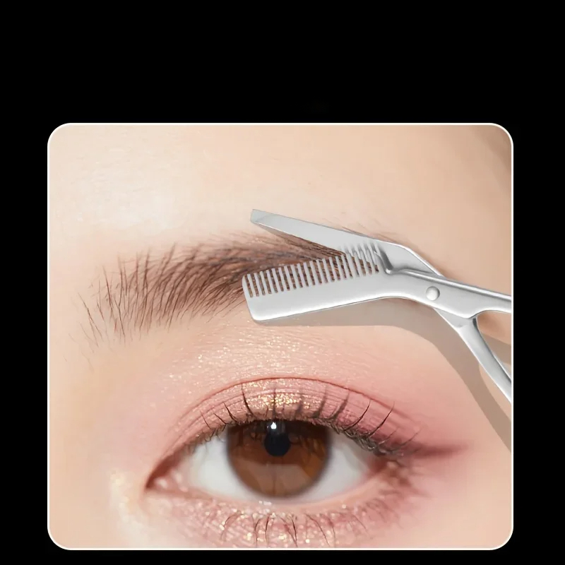 กรรไกรตัดแต่งคิ้วสแตนเลสพร้อมห - Men'S Grooming Eyebrow Trimming บทวิจารณ์และราคา