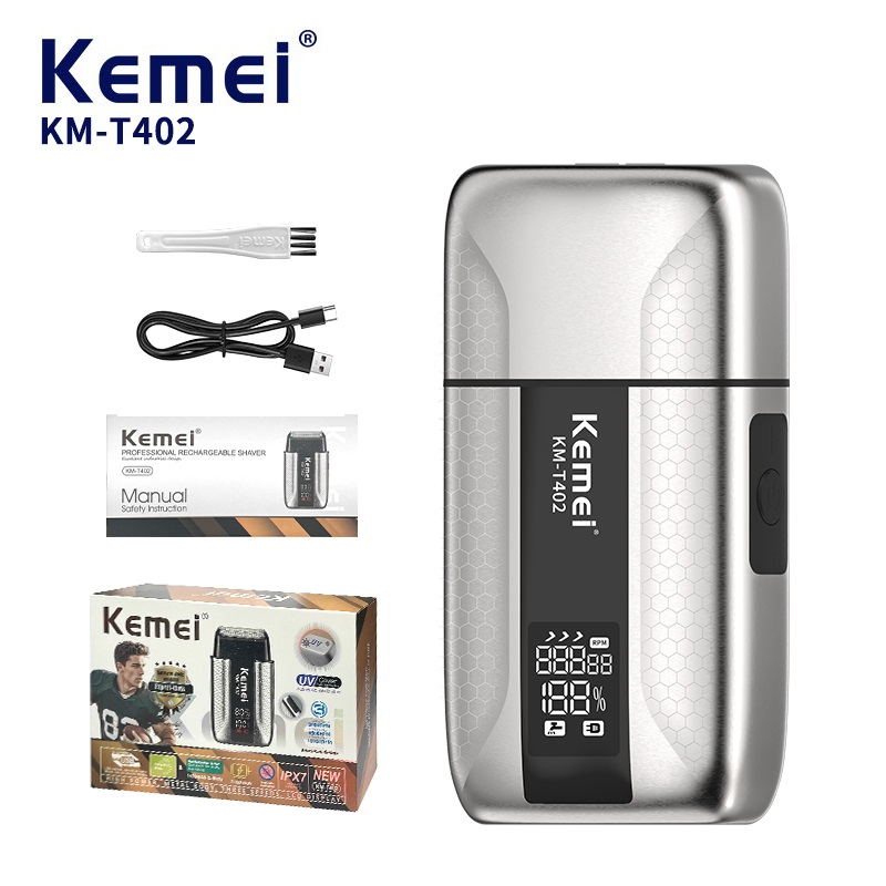 เครื่องโกนหนวดไฟฟ้า Kemei T402 - Men'S Grooming Razor บทวิจารณ์และราคา