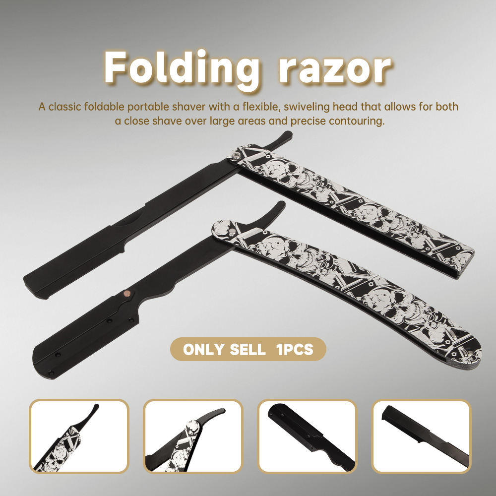 มีดโกนแบบโบราณลายศิลปะหัวกะโหล - Men'S Grooming Eyebrow Trimming บทวิจารณ์และราคา