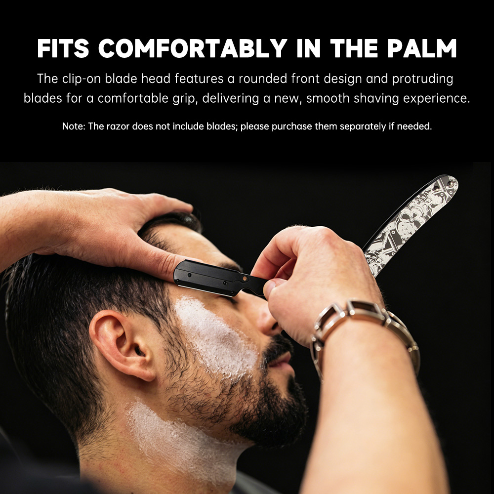 มีดโกนแบบโบราณลายศิลปะหัวกะโหล - Men'S Grooming Eyebrow Trimming บทวิจารณ์และราคา