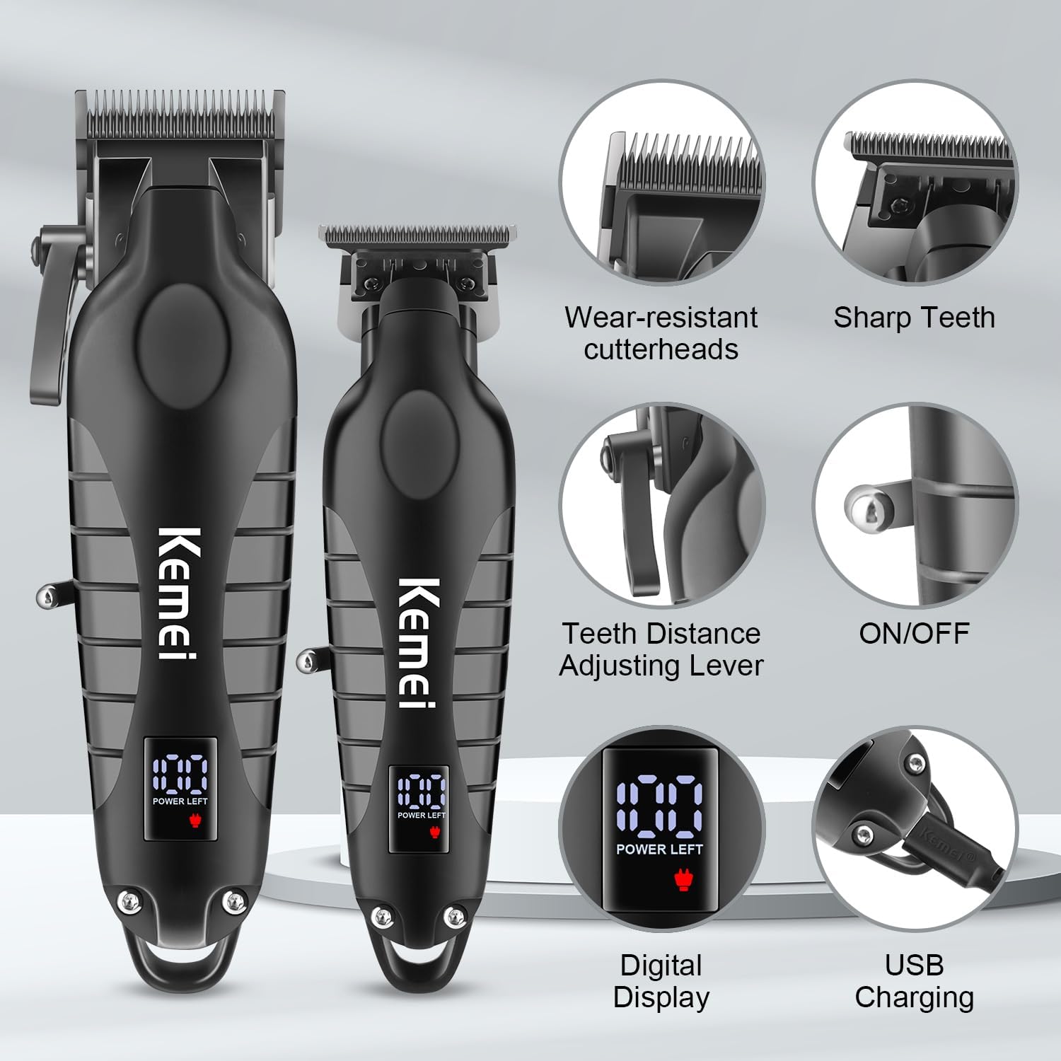 Kemei Hair Clipper Kit สําหรับ - Men'S Grooming Set บทวิจารณ์และราคา