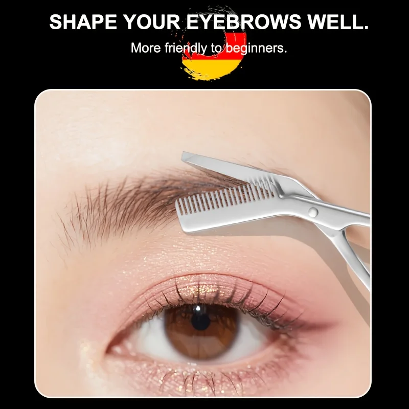 กรรไกรตัดแต่งคิ้วสแตนเลสพร้อมห - Men'S Grooming Eyebrow Trimming บทวิจารณ์และราคา